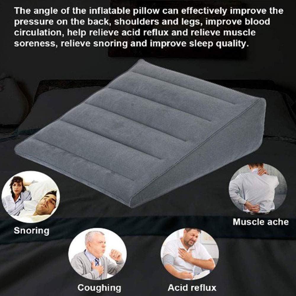 Oreiller Gonflable Triangulaire Oreiller Triangle Gonflable Hushus - Portable, Léger, Parfait Pour Voyages Et Siestes Accessoire Déplacement Léger
