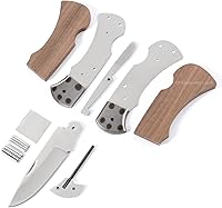 Vista 10 de EZSMITH Kit de fabricación de cuchillos – Ranger Lockback – Serie de cuchillos plegables de bricolaje – (kit de piezas)