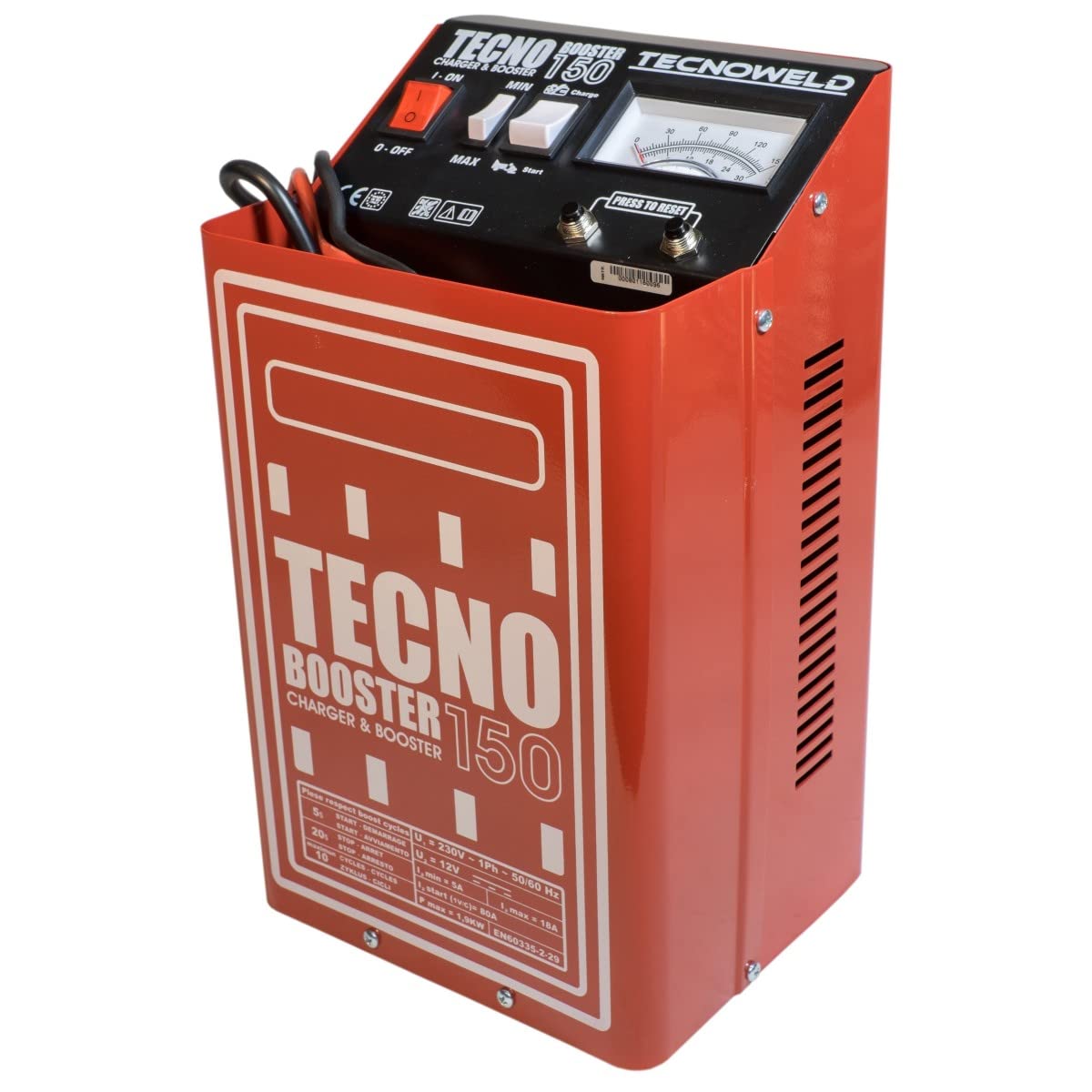 PROWELTEK - Rozrusznik ładowarki 12 V - ładowanie do 250 Ah - prąd rozruchowy 120 A
