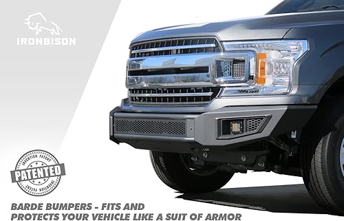 Miniatura 2 de IRONBISON Parachoques delantero compatible con Ford F150 2018-2020 (modelos Raptor excluidos y diesel 2020) camioneta pickup todoterreno parachoques