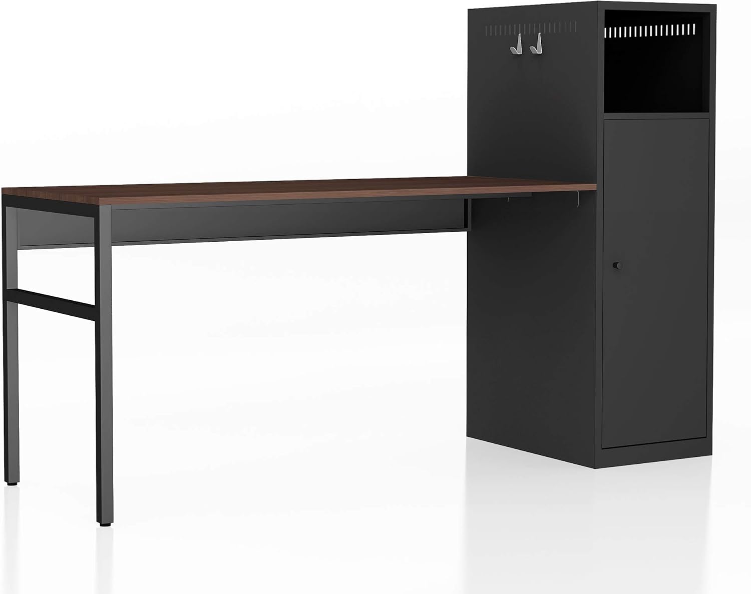 Knocbel Industrial Computer Desk with Metal File