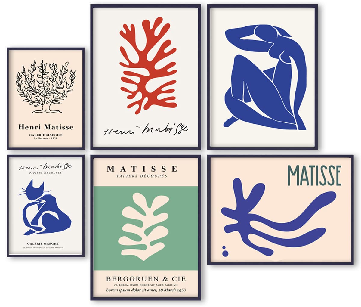 ag.art deco Poster met Lijst voor Woon Decoratie A3 30x40 cm | Posters met Houten Lijst voor Woondecoratie | Muurposter voor Woonkamer en Slaapkamer | Set van 3 Prints (Groene Set
