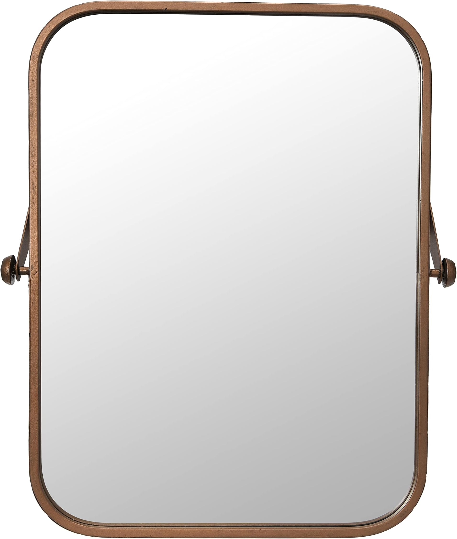 Creative Co-Op Metal Framed Pivoting Wall Mirror, Copper Finish