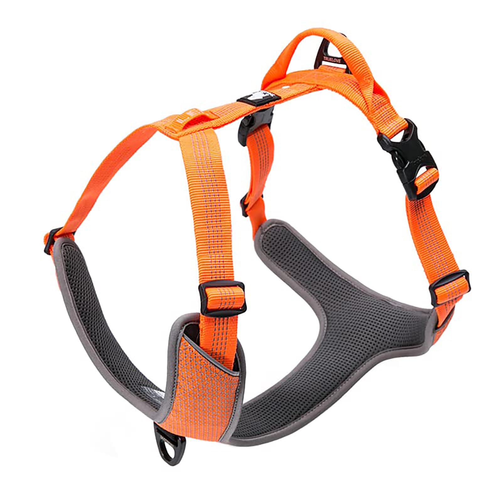 TRUE LOVE Dog Harness Outdoor Adventure II Reflective Vest with 2 Leash Attachments Matching Leash and Collar Available TLH6071