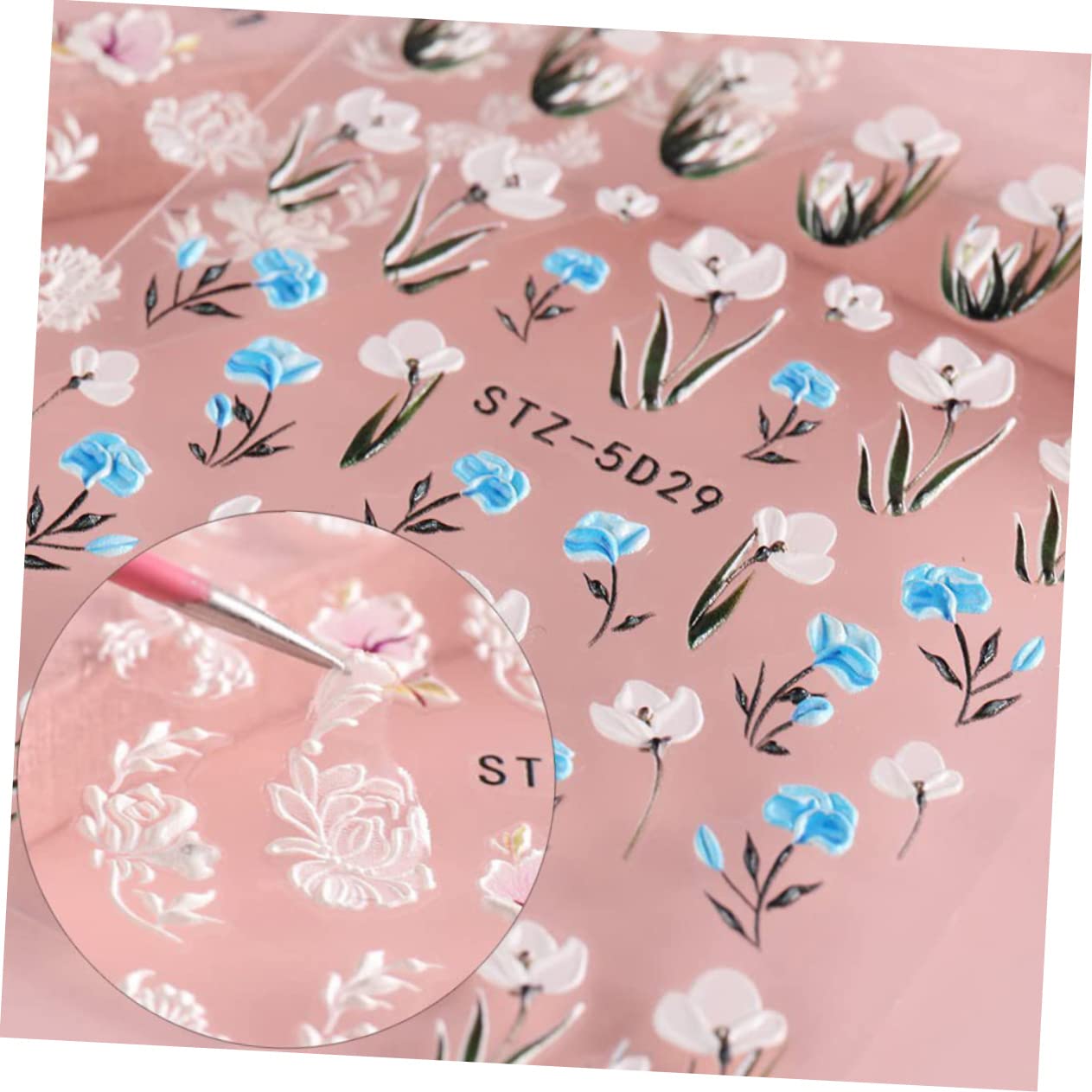 Healeved 18fogli Adesivi Per Unghie Design Per Decorazioni Su Unghie e Scrapbook Facili Applicare e Creativi Per