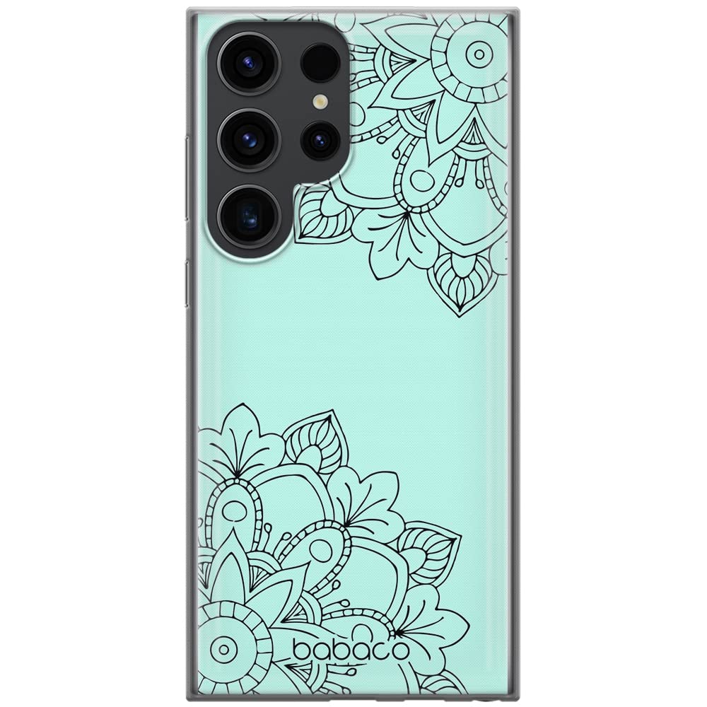 Babaco ERT GROUP mobile phone case for Samsung S23 ULTRA original and officially Licensed pattern Mandalas 007 optimally adapted to the shape of the mobile phone, case made of TPU