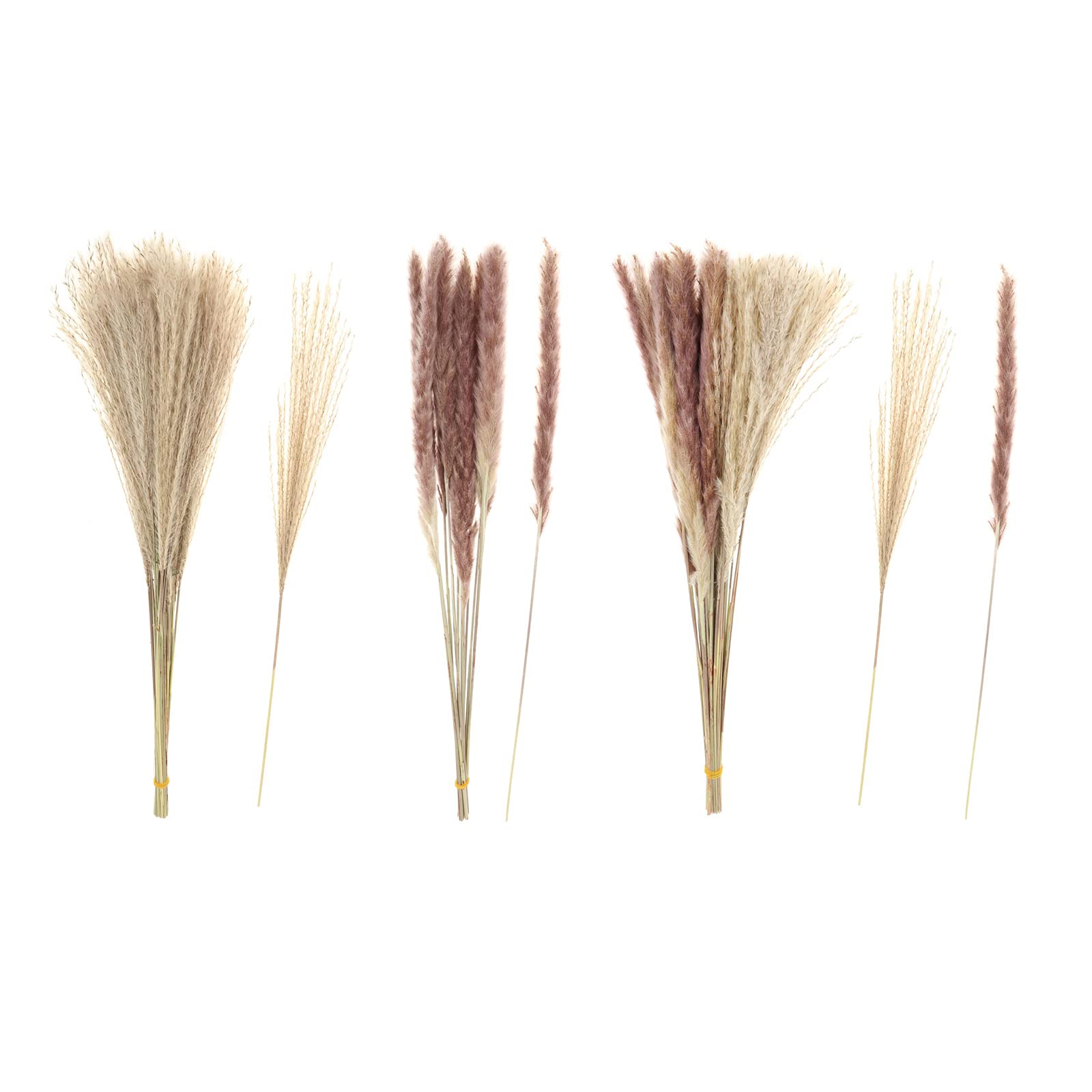 Guirlande Artificielle Plantes Fleurs，70pcs Bouquet d'herbe De Pampa Sèche Ferme Décoration De La Maison Accessoires De Photographie