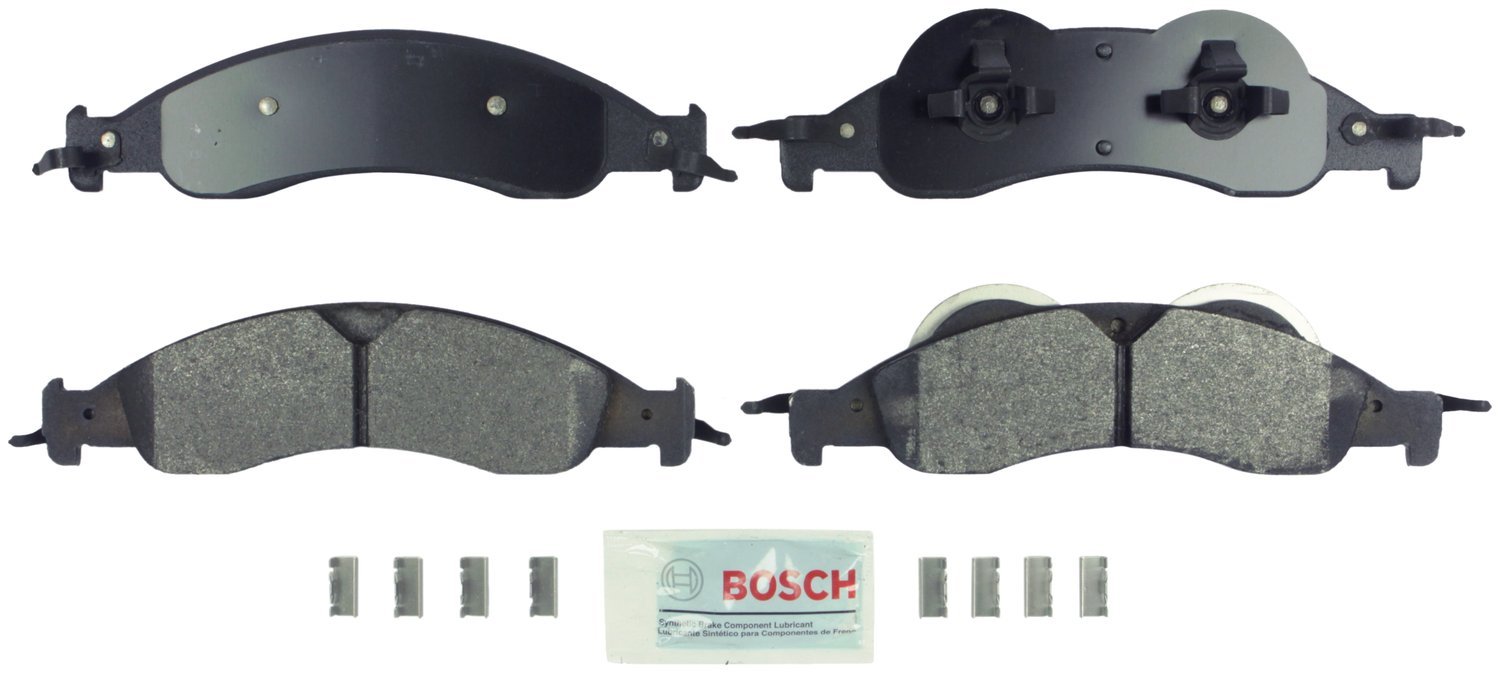 Bosch BE1324H Blue Disc Brake Pad Set with Hardware - FRONT — view 351