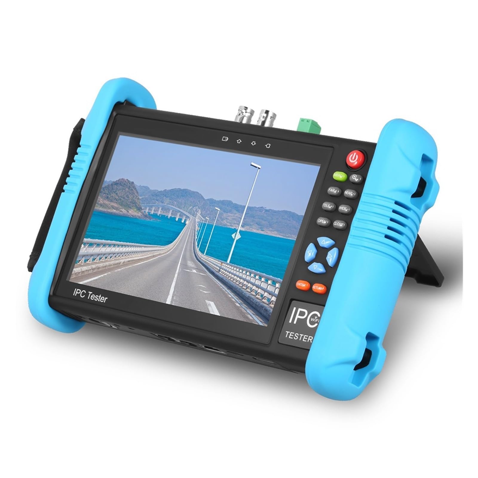Tester IP CCTV 7 Pollici 4K IP 8MP Monitor Analogico For Telecamera Test AHD TVI CVI Tester For Cavi Di Rete Con Tester Di Protezione Di Sicurezza(TI-9698PS-CADHS)