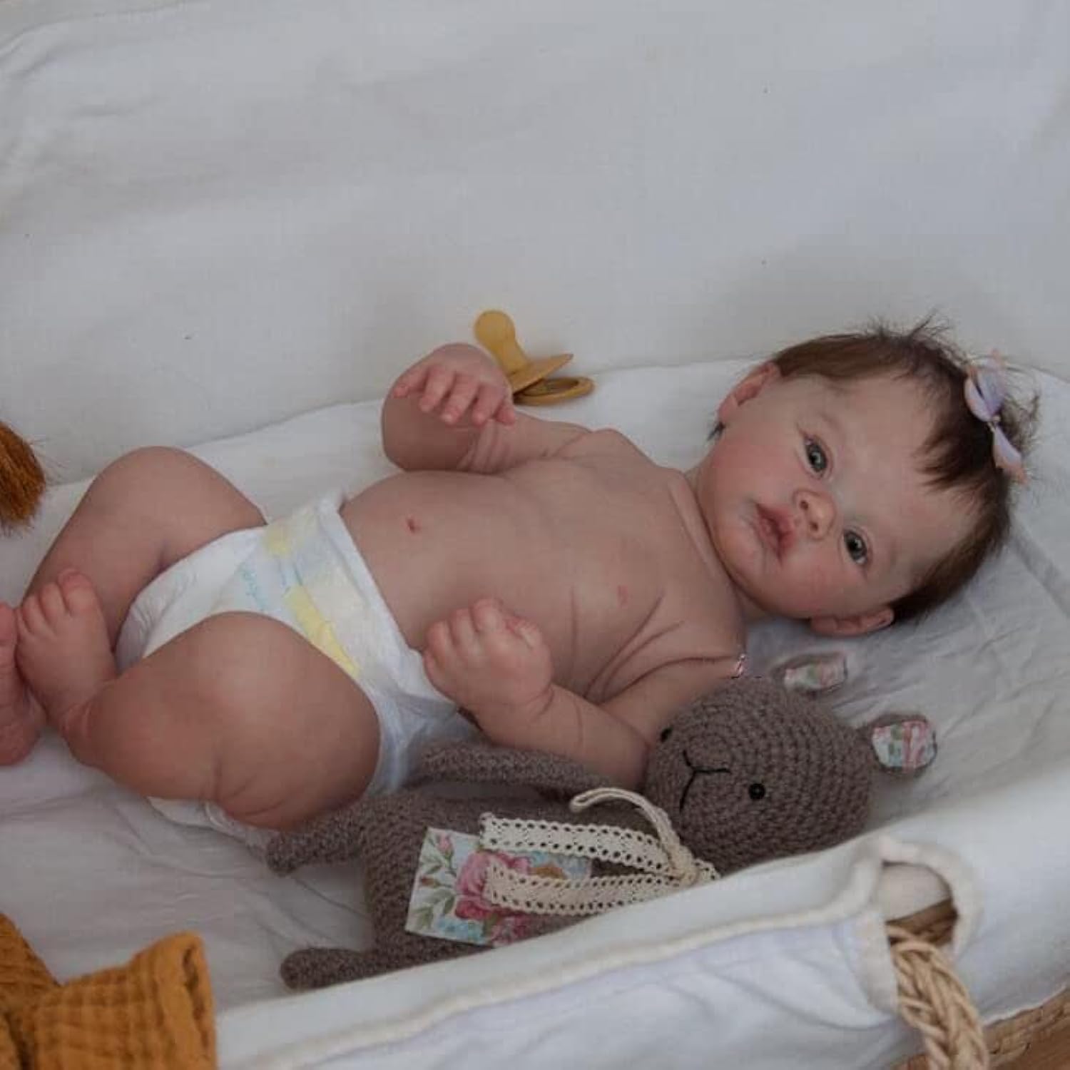 Zero Pam Reborn Baby Dolls Silicone Full Body Girl 18 in Anatomically Correct Baby Doll Waterproof Silicone Reborn Babies That Look Real Realistic Baby Doll for Girls