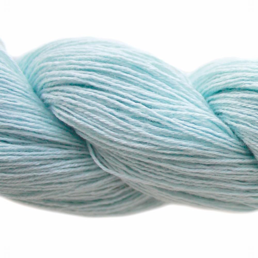 Lotus Yarns Swan Lake Lace Weight 50% Cashmere 40% Fine Wool 10% Angora Blended Hand Knitting Yarns for Comfortable Baby and Adult Clothing for Fashion Garment Baby Clothe (35-Sea Sky Blue)