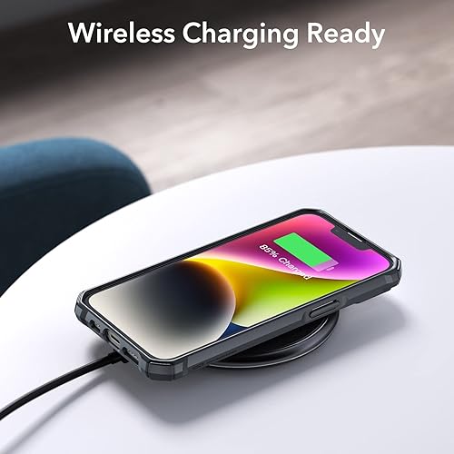 Miniatura 6 de ESR Air Armor - Funda para iPhone 13iPhone 14, protección de grado militar, esquinas Air Guard a prueba de golpes, parte trasera de acrílico