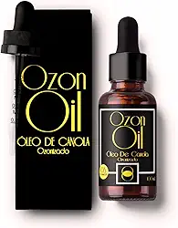 Óleo de Canola Ozonizado 100% Puro 100ml Concentrado Frasco Âmbar