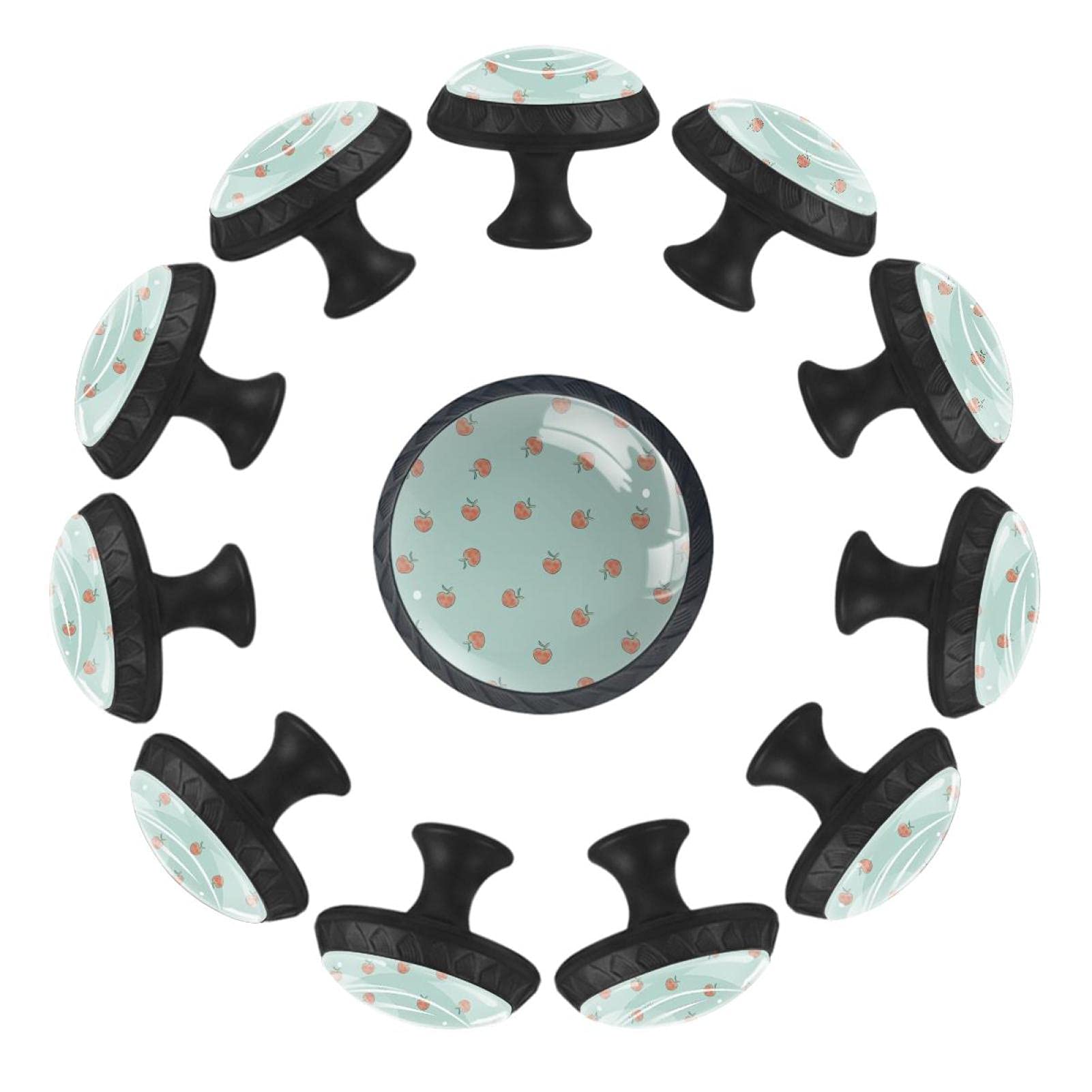 Boutons de tiroir ronds 35 mm Loving Peach lot de 12 pour commode chambre et crèche