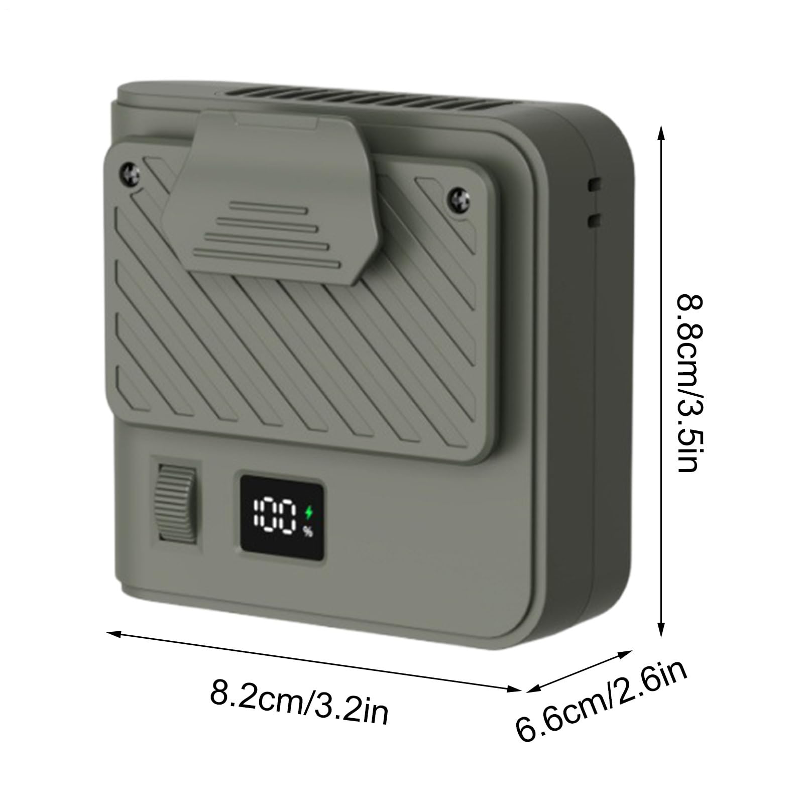 Generico Ventilador portátil de cinturón de velocidad ajustable