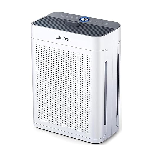 Air Purifiers for Home Large Room up to 3000sq.ft, LUNINO HEPA Double-Sided Air Purifier with Washable Filter, PM 2.5 Display Air Quality Sensors, Air Cleaner for Pets Hair, Odor, Dust, Smoke, Pollen