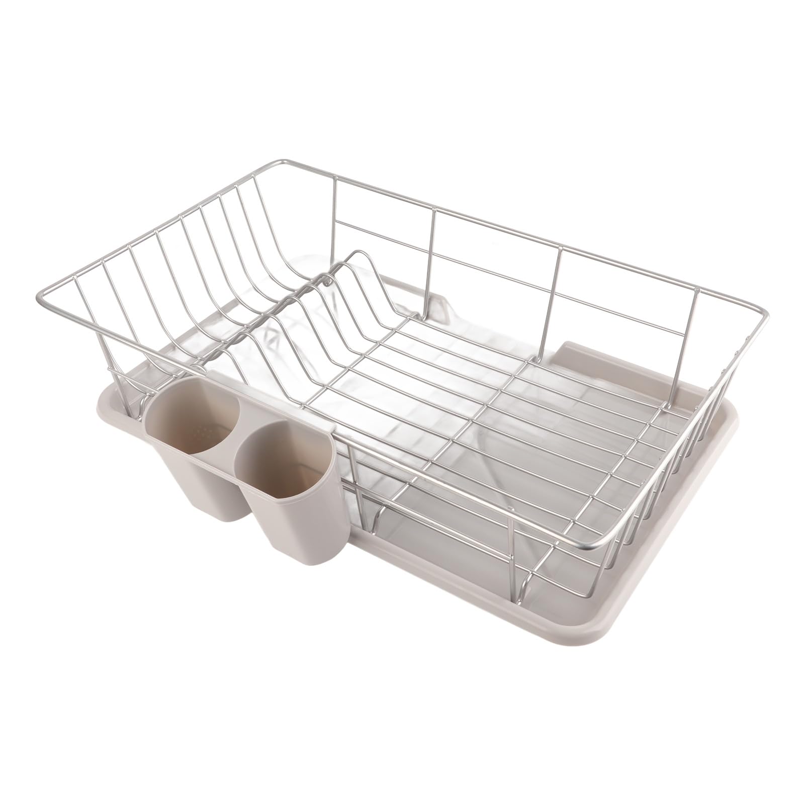 Greensen Égouttoir à Vaisselle en Acier Inoxydable Support à Vaisselle avec Plateau Amovible Porte Couverts Égouttoir à Couverts pour évier de Cuisine pour casseroles Bols, Assiettes