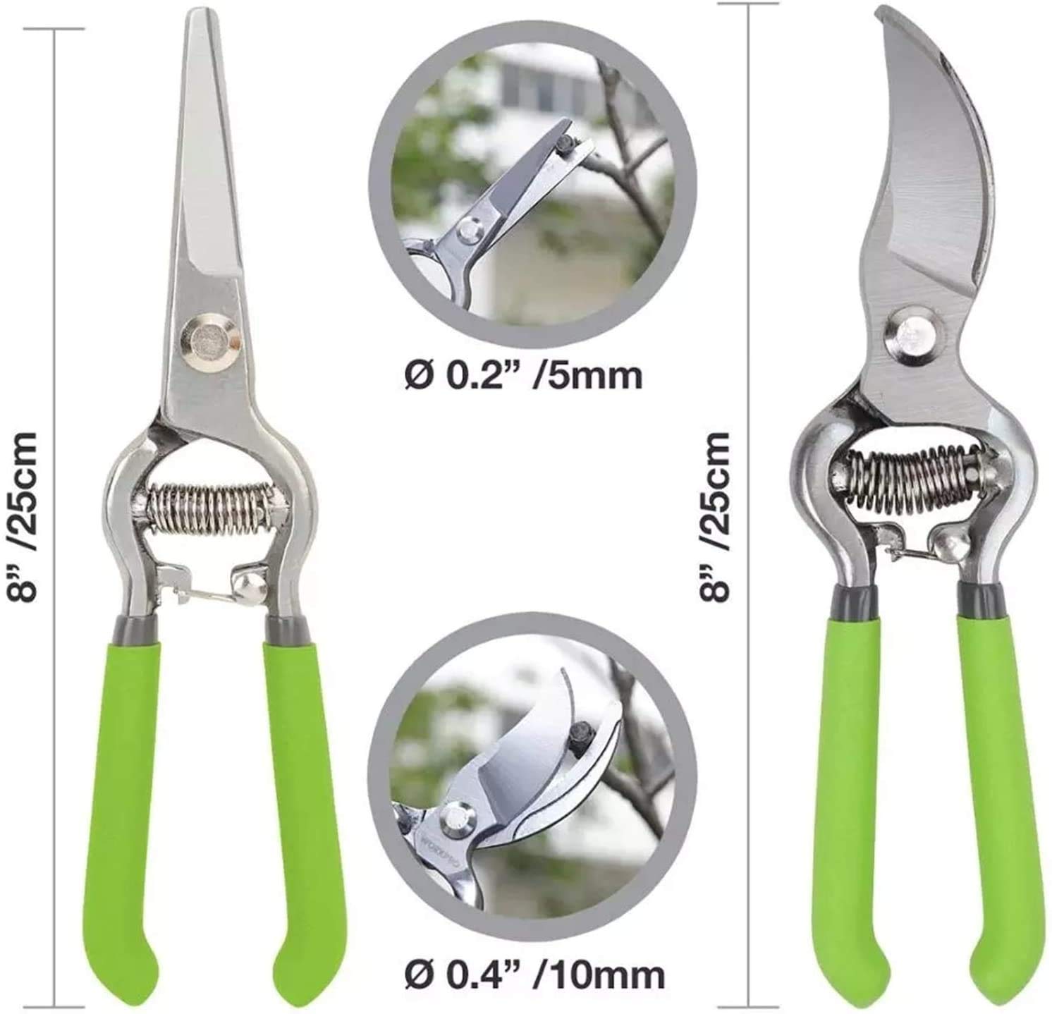 Cesoie da Giardino Cesoie per potatura Set Cesoie per Rami Decorativi Cesoie da Giardino per Giardino Cesoie per Erba Tosatrici per Il Giardino Senza Sforzo/Giardino Verde o Prato