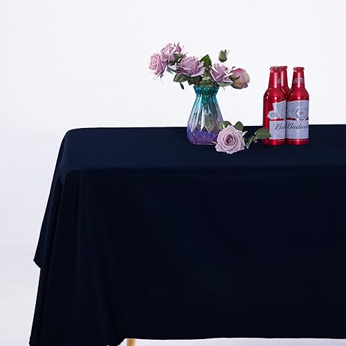 Miniatura 7 de Mantel redondo y rectangular (60120", paquete de 2, azul marino)