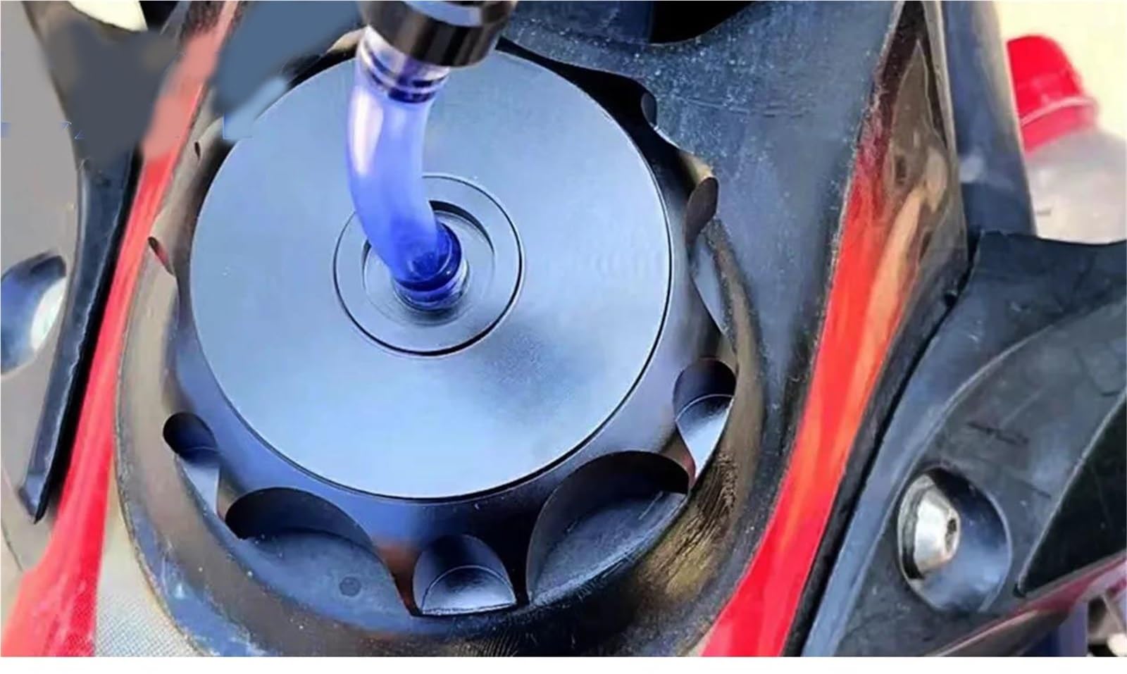 Moto CNC Alluminio Gas per XR70R 80R 100R XR600L XR650L XR650R Tappo Serbatoio Carburante Sfiato con Tappo di Sfiato