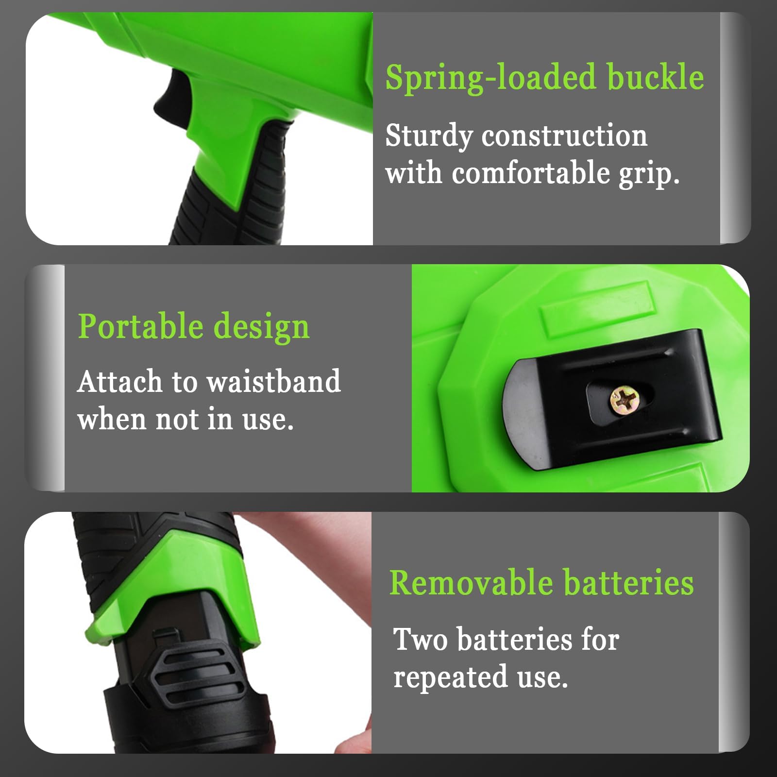 Legatrice elettrica per piante, senza fili, con doppia batteria da 2 Ah, regolazione a 4 velocità, diametro di rilegatura 25 mm, per attività in giardino e vigneto