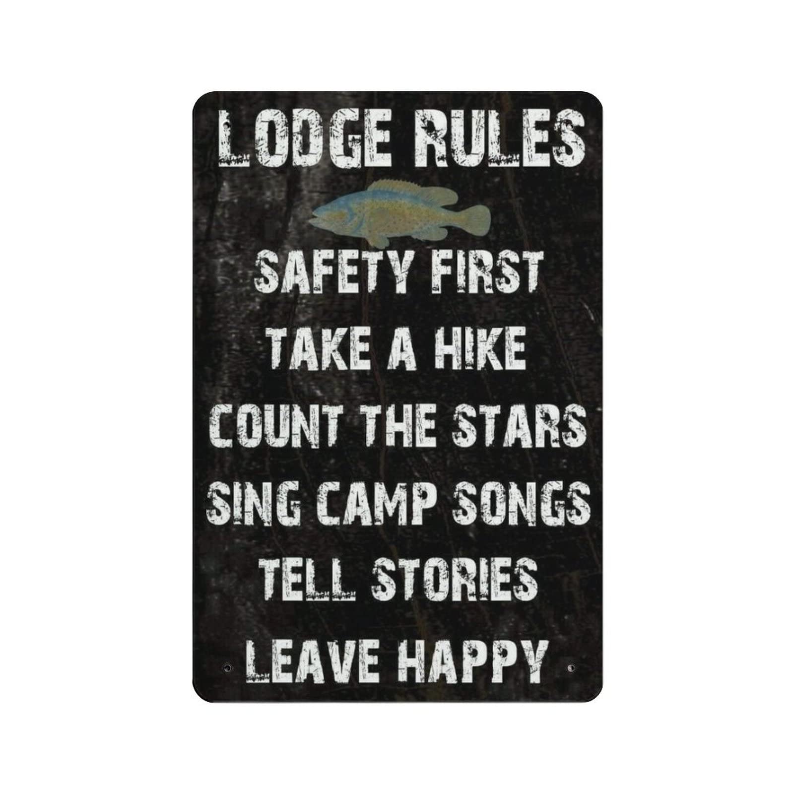 AOOEDM Bathroom Rules Vintage Metal Tin Sign for Home Coffee Shop Office Wall Art Metal Poster Garage Decor Man Cave Sign Inspirational Quote Wall Decor