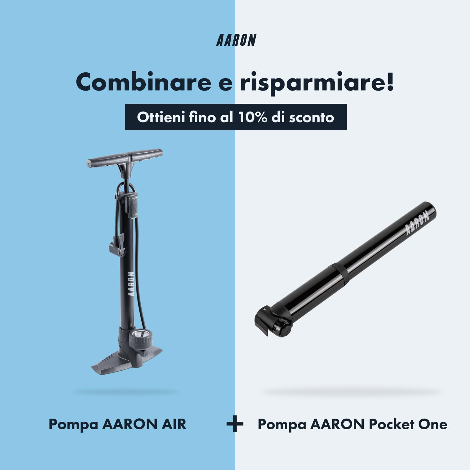 AARON Air Pompa da terra per bicicletta con manometro per tutte le valvole, pompa ad alta pressione per bicicletta da strada, pompa ad aria, pompa con attacco a sfera (grigio)