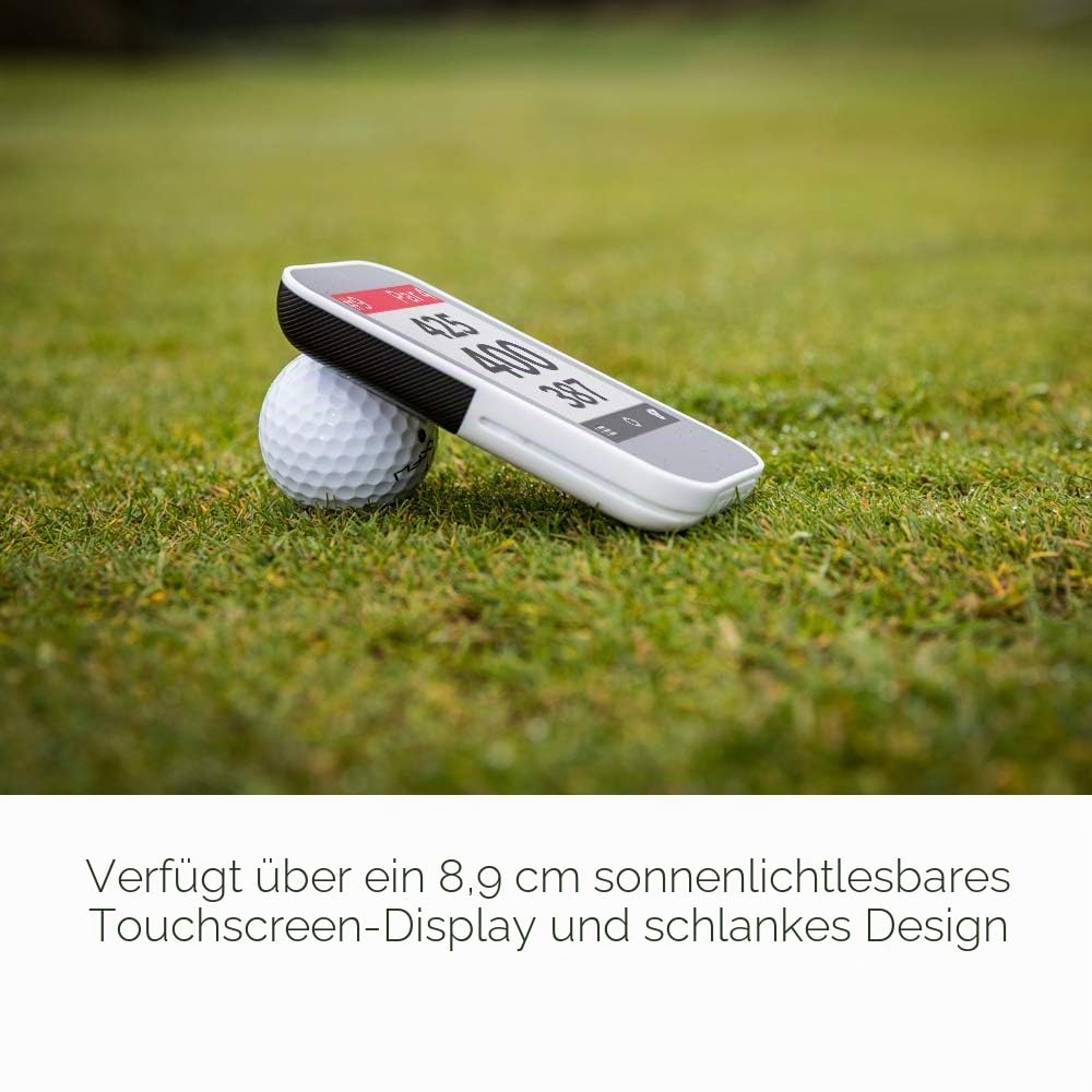Garmin Approach G80 All-in-One Premium GPS Golf Handheld mit integriertem Launch Monitor, 3,5 Zoll Touchscreen, schwarz/weiß