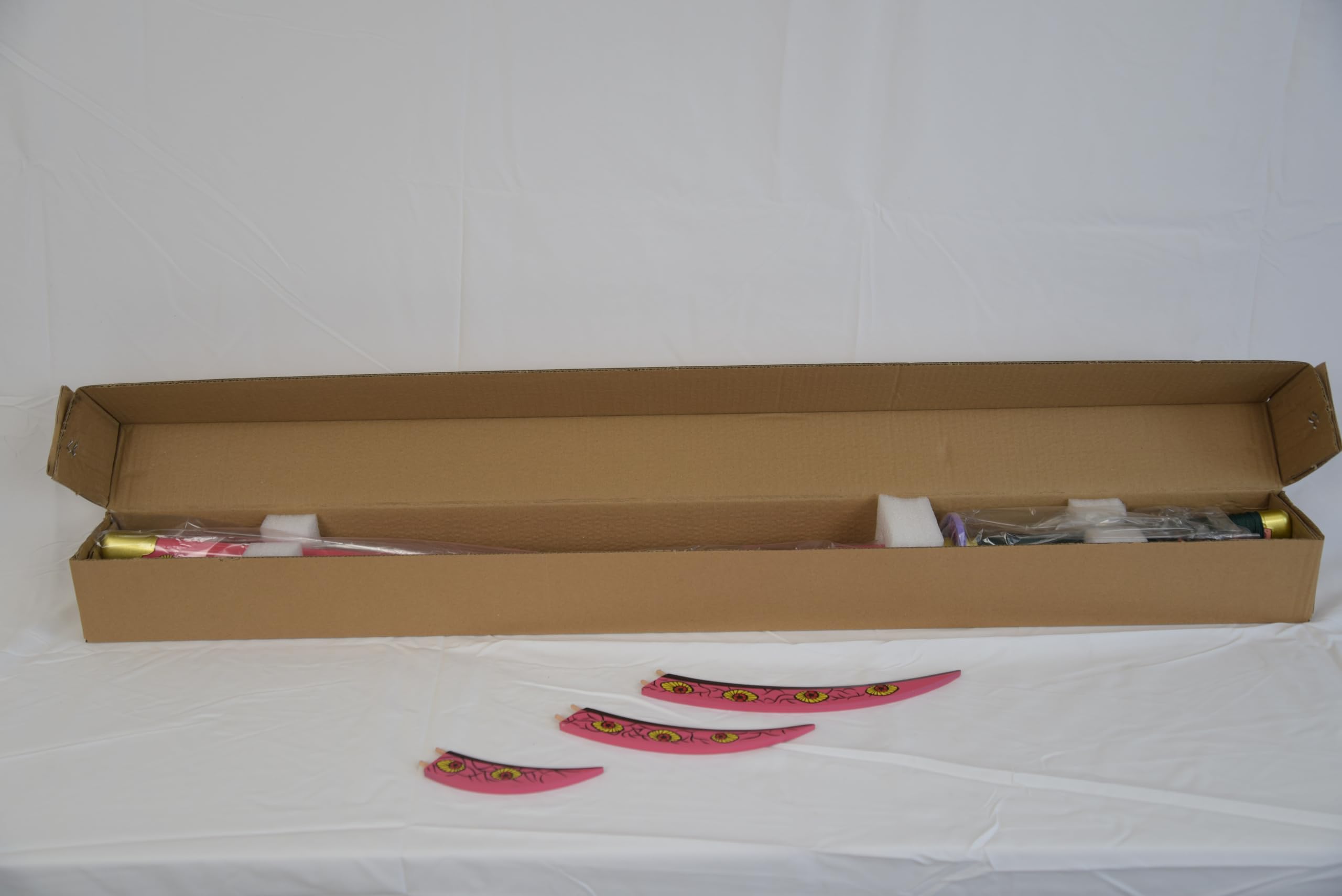 Spaziomilitare KATANA KOKUSHIBOU/TSUGIKUNI MICHIKATSU SERIE ANIME KIMETSU lama in bamboo e fodro legno laccato