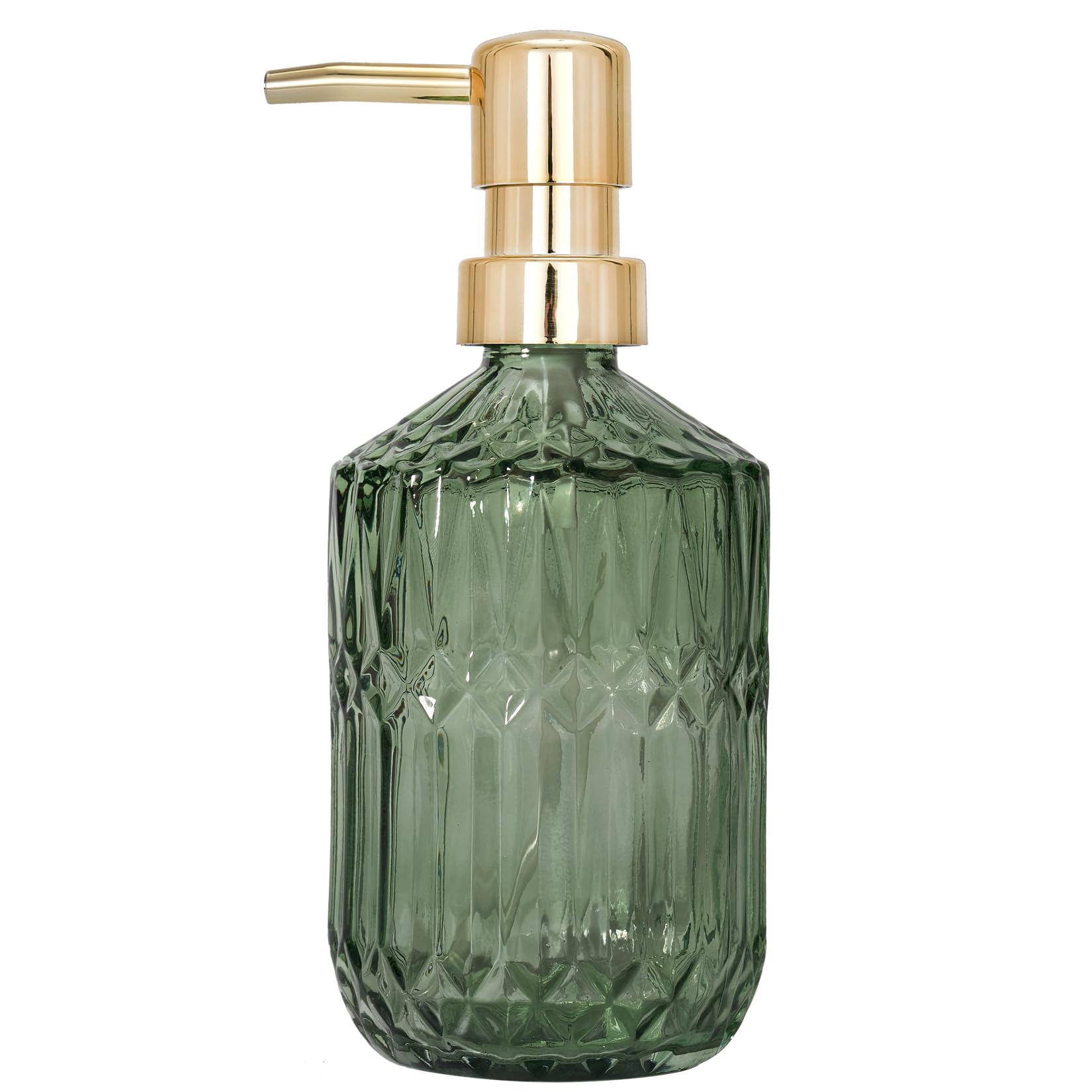 Photo 1 of Osfvn Glass Soap Dispenser - Green, 13oz