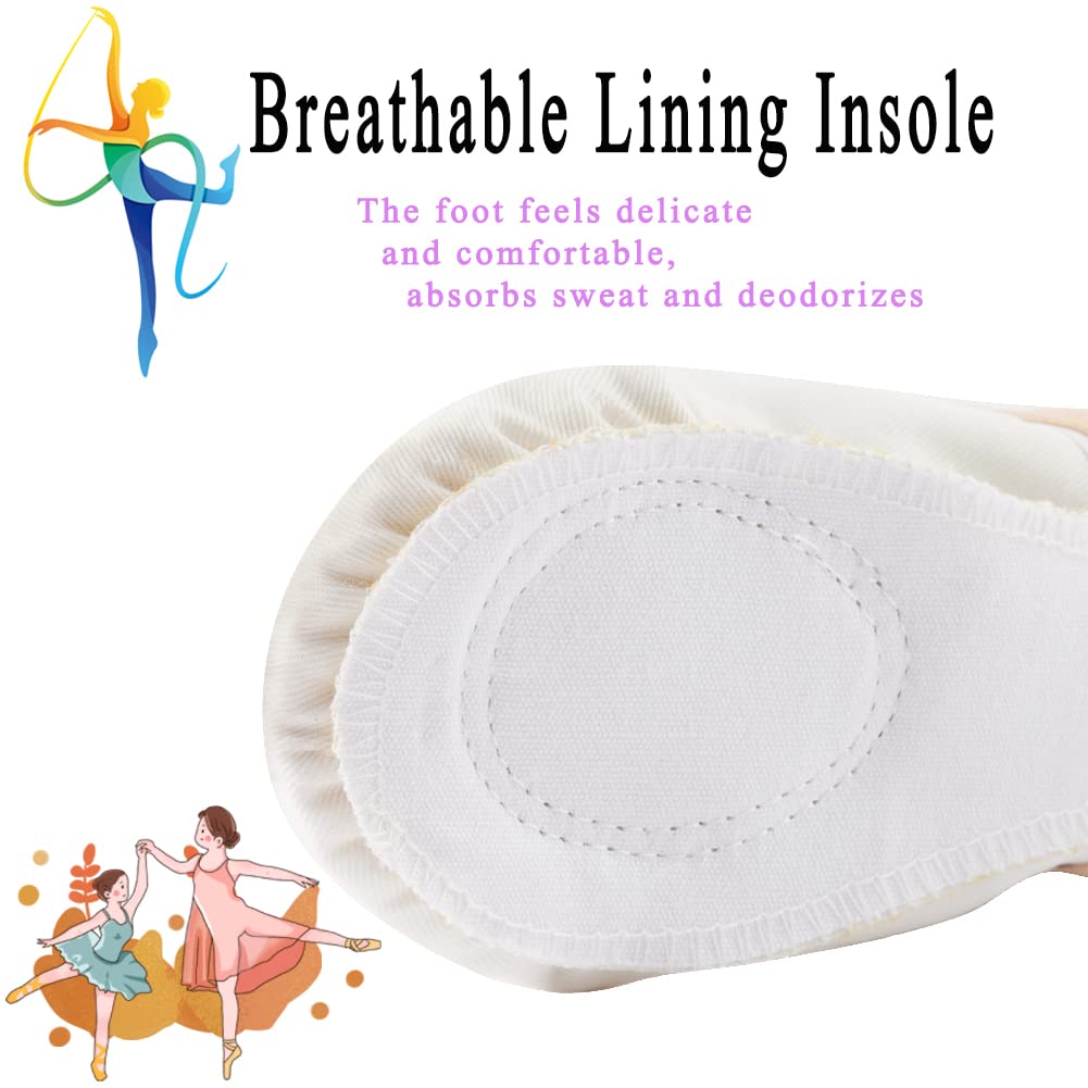 TETSUO Ballet Shoes for Girls,Dance Flats Slippers for Kids,Toddlers Practice Shoes,Yoga Shoes — view 6