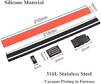 Vista 3 de TINGKU Pulsera de identificación médica personalizada Pulseras de alerta médica personalizada Pulsera de silicona de seguridad SOS deportiva