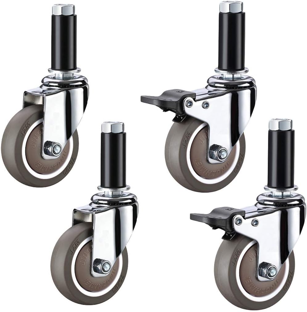 4 Swivel Caster Wheels for Furniture,Heavy Duty Swivel