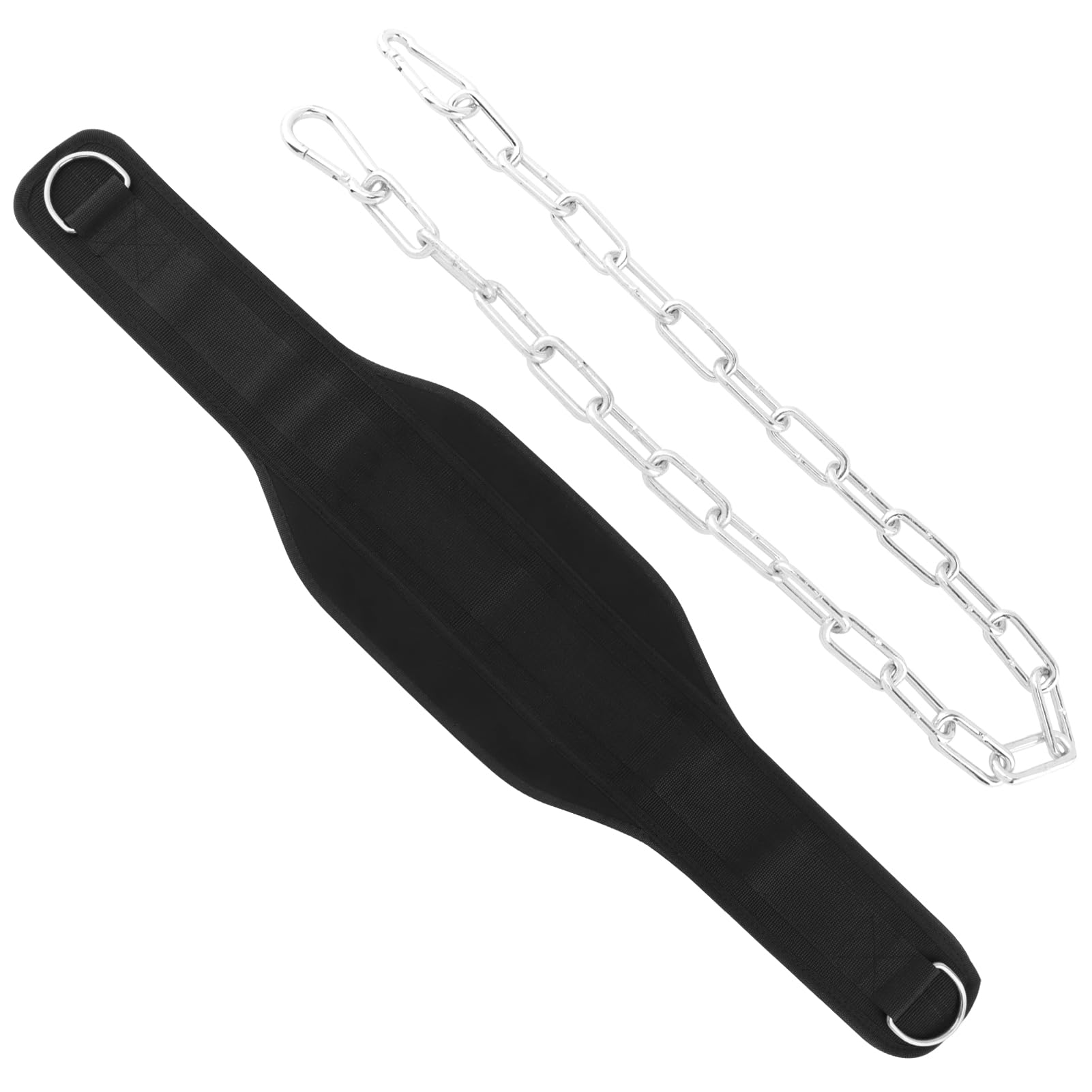 Dip-Gürtel mit 86,4 cm robuster Kette, Gewichthebergürtel oder Klimmzüge, Powerlifting, Kniebeugen und Bodybuilding, Tragkraft von 250 kg - 295 kg