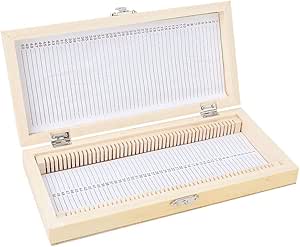 Lot De 100 Lames De Microscope Préparées AmScope PS100B - Verre, 25x75mm, Set B (Échantillons Variés)