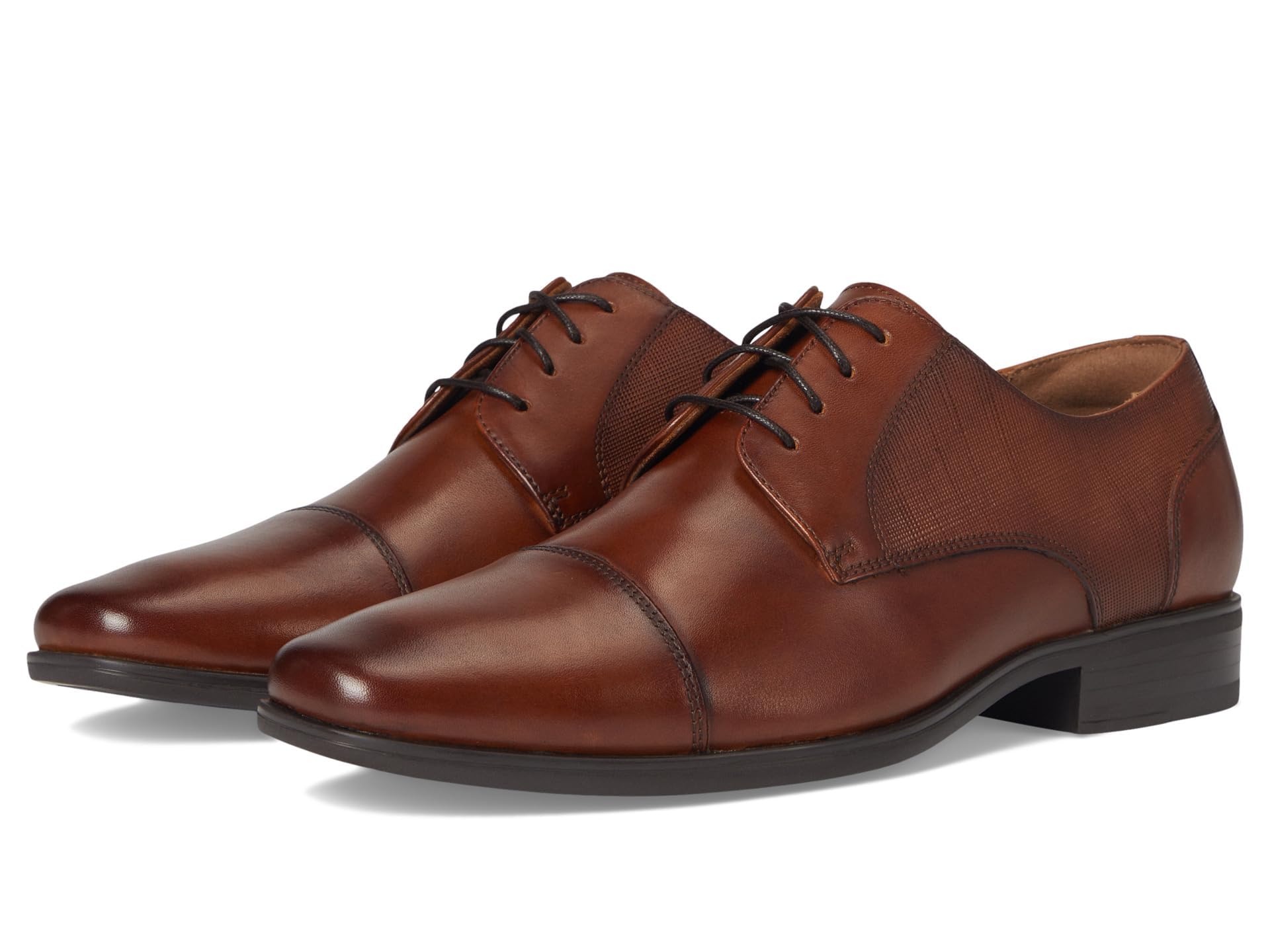 Florsheim Postino Cap Toe Balmoral Oxford in Cognac | Rainwater's