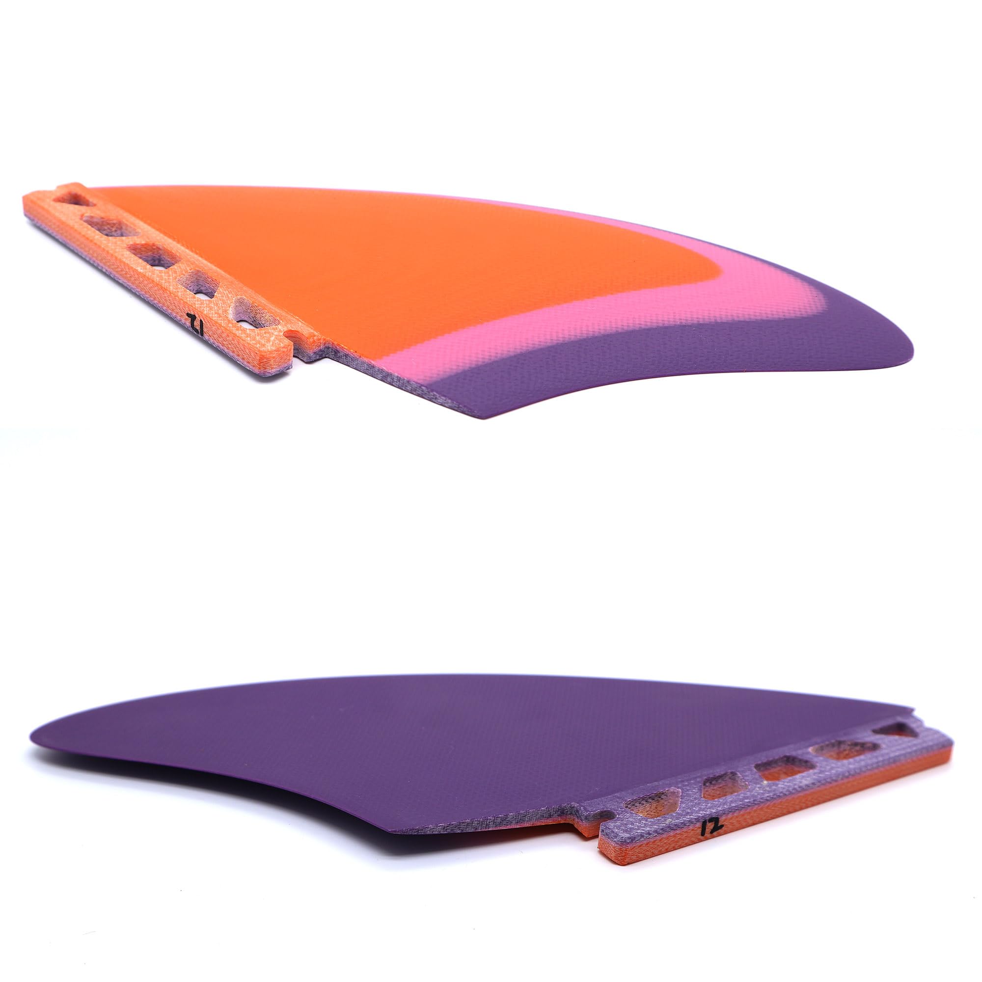 AQUBONA Aletas de doble quilla – Aletas de doble aleta para tabla de surf de pescado Twin Keels – Suave fibra de vidrio flexible (colorido)