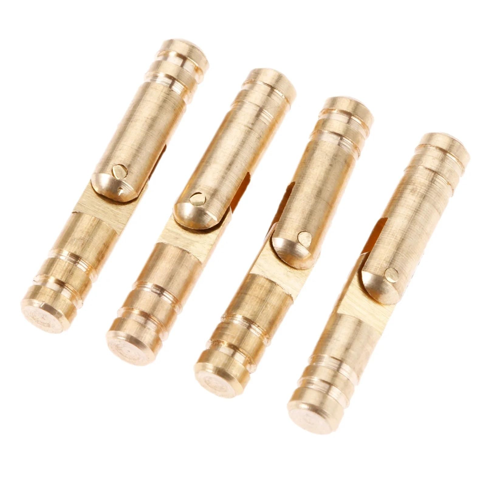 Rmwkrmogrf 5X30mm Cylinder Brass Copper Invisible Concealed Barrel Hinge Bolt Wood Boxes Door Hinges Antique Furniture Hardware 4Pcs(5X30mm)