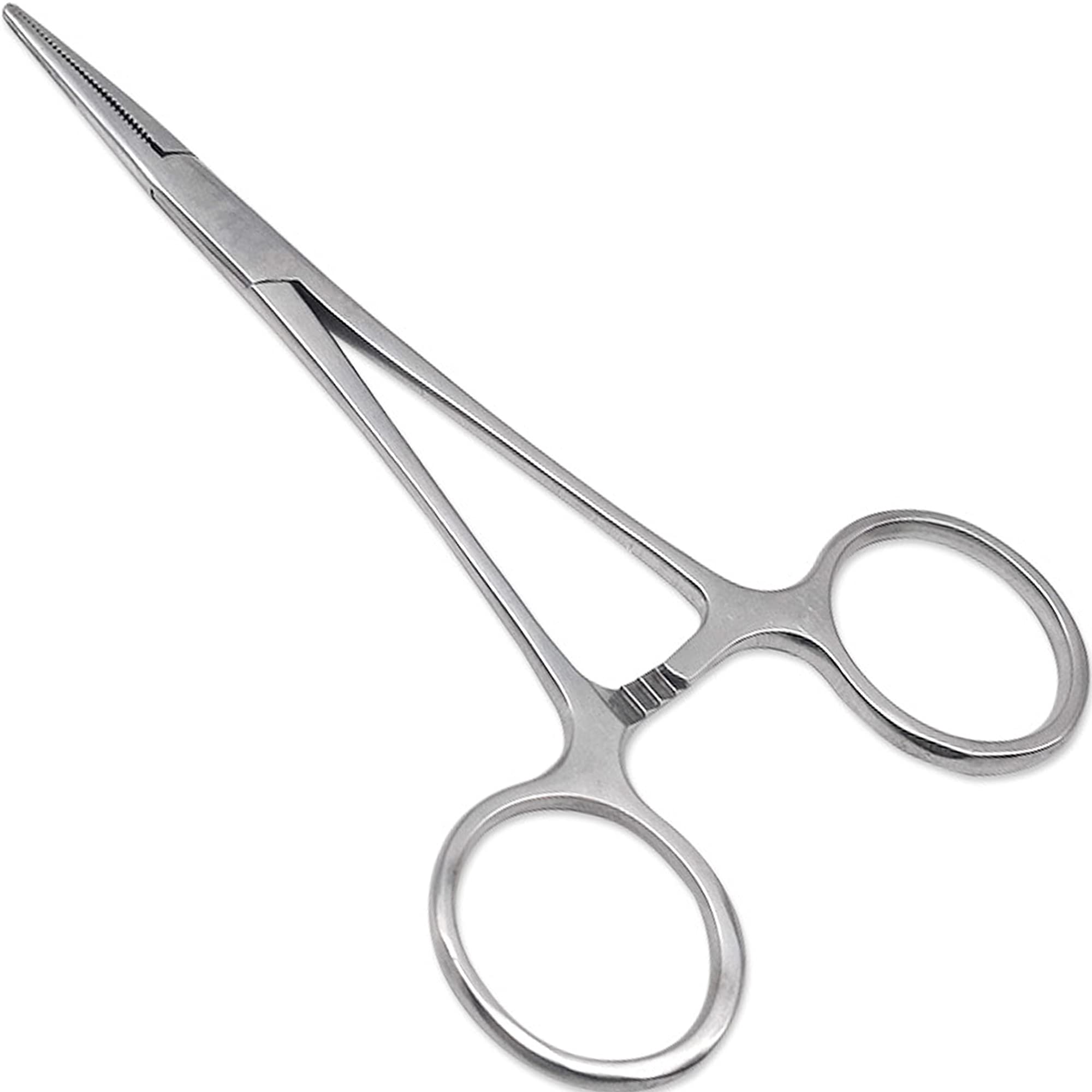 XTRM CRAFT Fishing Forceps, Kelly Hemostat 5.5 Inches, Straight Stainless Steel - Ideal Fishing Pliers for Any Fishing Tackle Fly Tying Kit