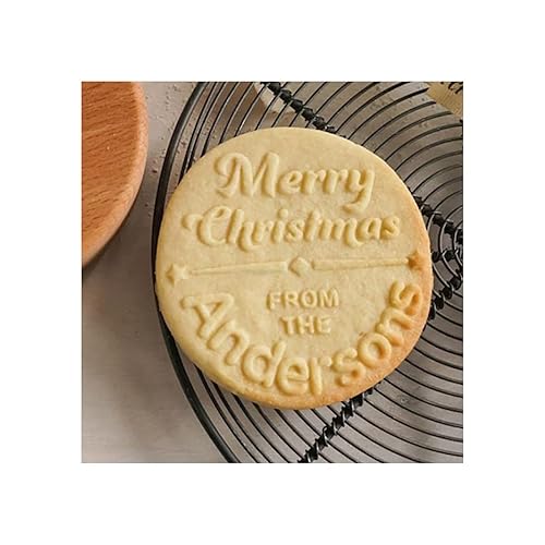 Miniatura 1 de 2023 Personalized Christmas Cookie Stamp with Name 3.1 inch Custom Cookie Stamp Funny Christmas Gifts For Fondant, Frosting, Decorative CakesSugar