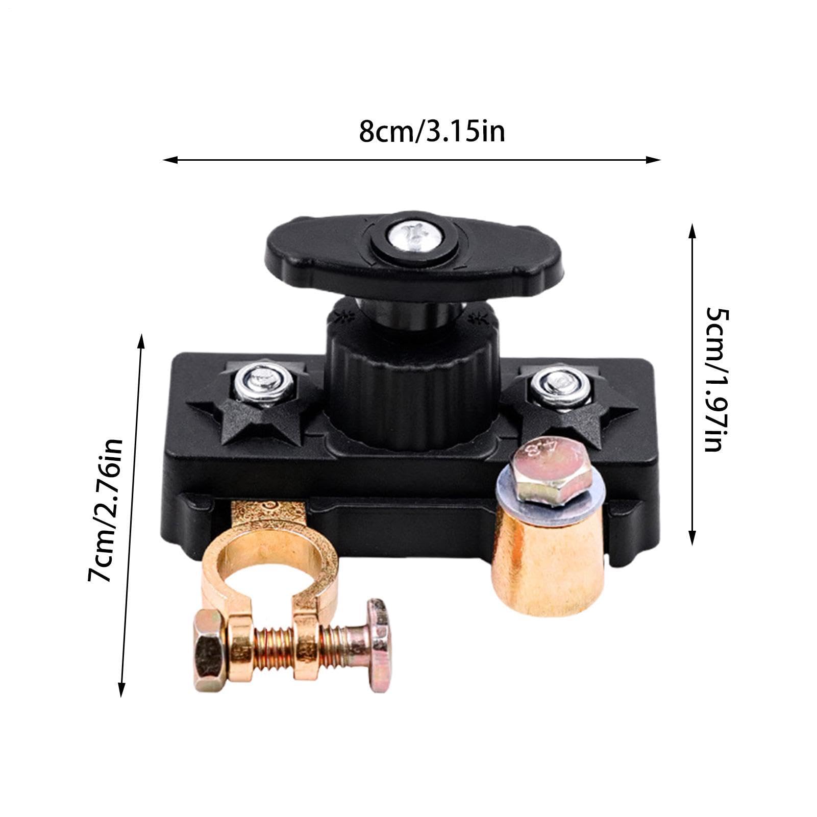 Interruttore Stacca Batteria Auto - 12V 24V Disconnessione Di Batteria per Auto | Controllo Alimentazione Veicolo | Per Camion Camper Barca Rimorchio Trattore Fuoristrada Overlanding