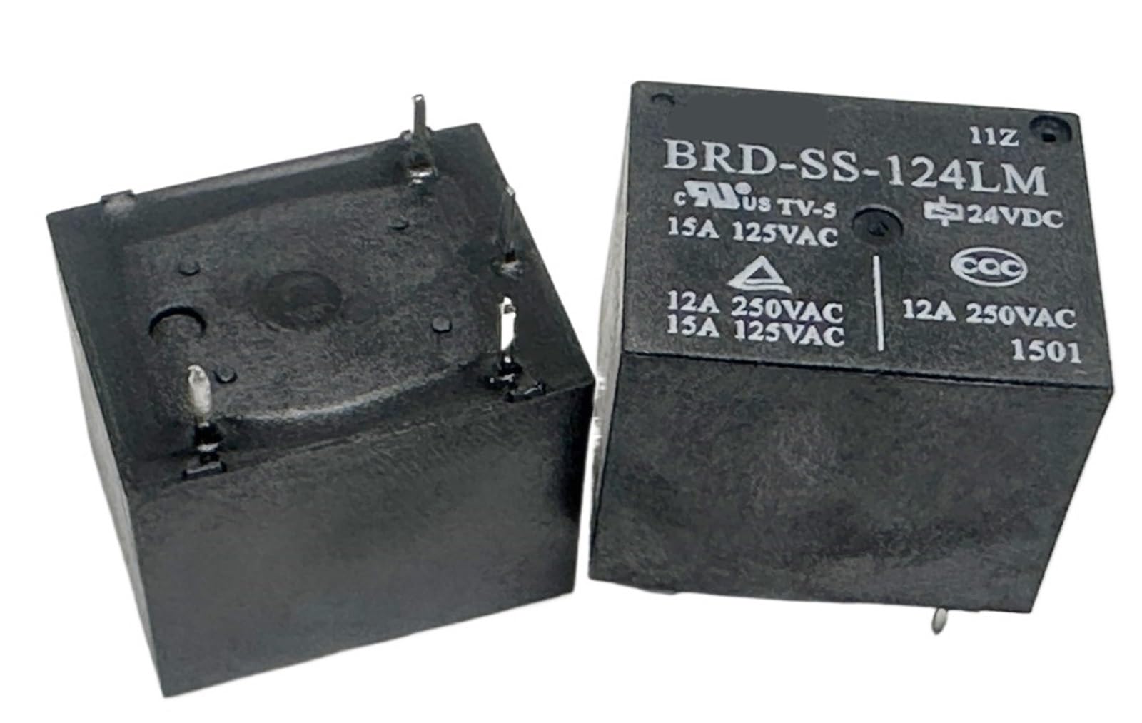 Ltrajuynh One Color 1Pcs Brd-Ss-124Lm ; Brd-Ss-112Lm Brd-Ss-105Lm ;(T73-1A-5V/12V/24V-12A) Relay 4 Pins(Brd-Ss-124Lm 24V-12A)