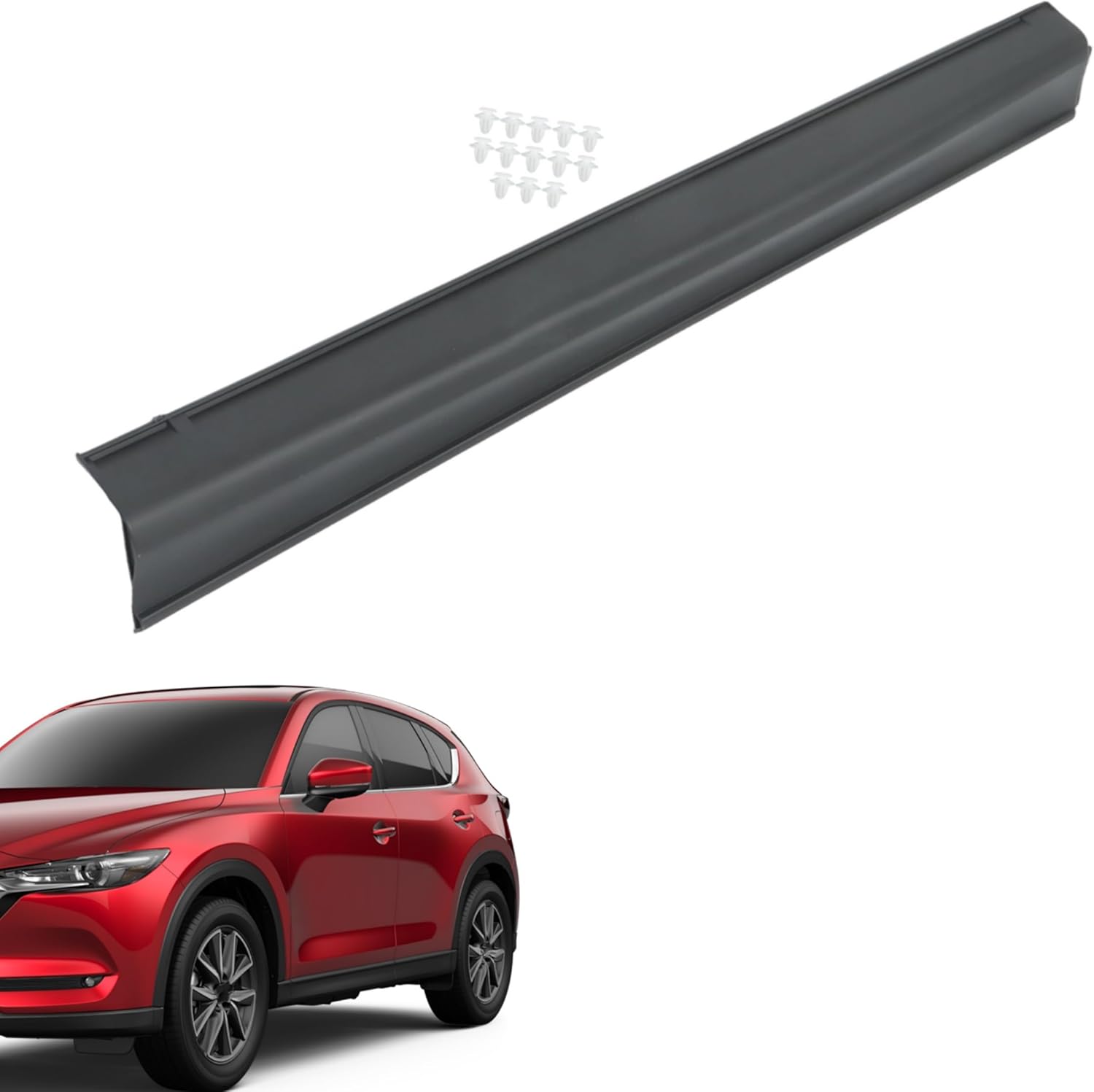 Plastic Front Driver Left Lower Door Molding Trim Replacement for CX-5 2017-2025 KB7W51RB0E