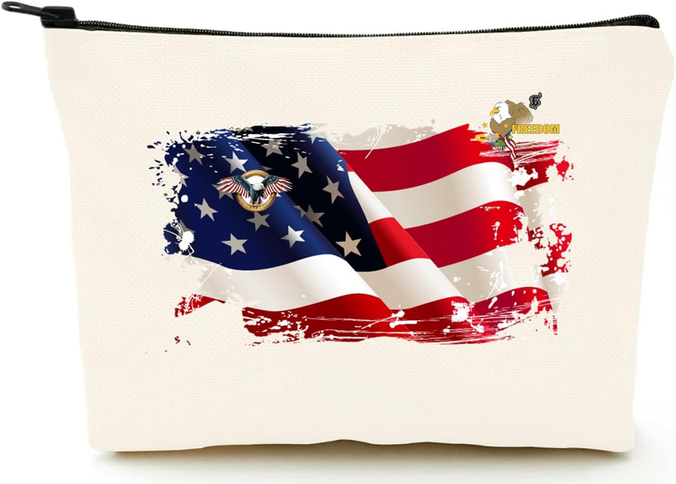 Cute Smile Face makeup bag, travel makeup bag small makeup bag for purse organizer