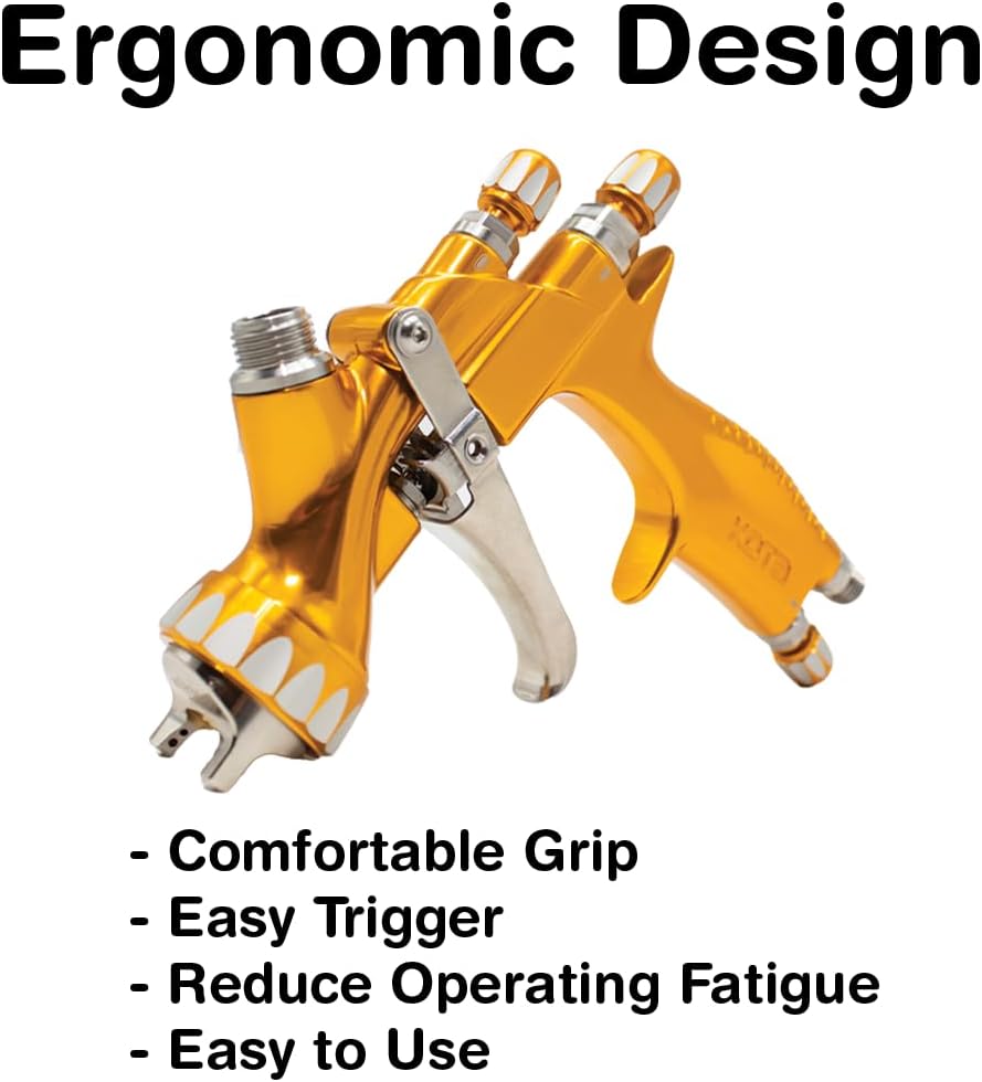 KOTA Gold Edition HVLP Spray Gun Paint (1.3MM W/Cup) GT30013