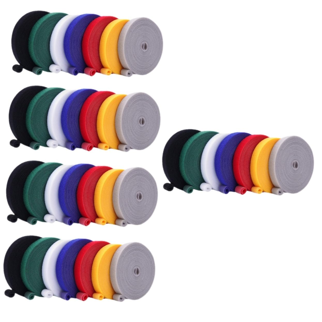 UKCOCO 5 Set Legature per Piante Nylon Resistenti E Riutilizzabili per Giardinaggio Fissaggio Rami E Multi per Ufficio 7 Pezzi*5