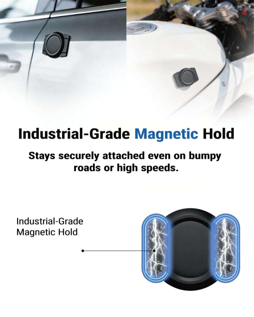 Magnetic Car Tracker 【Android Only】 Vehicle Tracking Tag, Android GPS Locator Tag Compatible with Google Find My Device, No Subscription, Hidden Tracker for Car & Motorcycle - 3