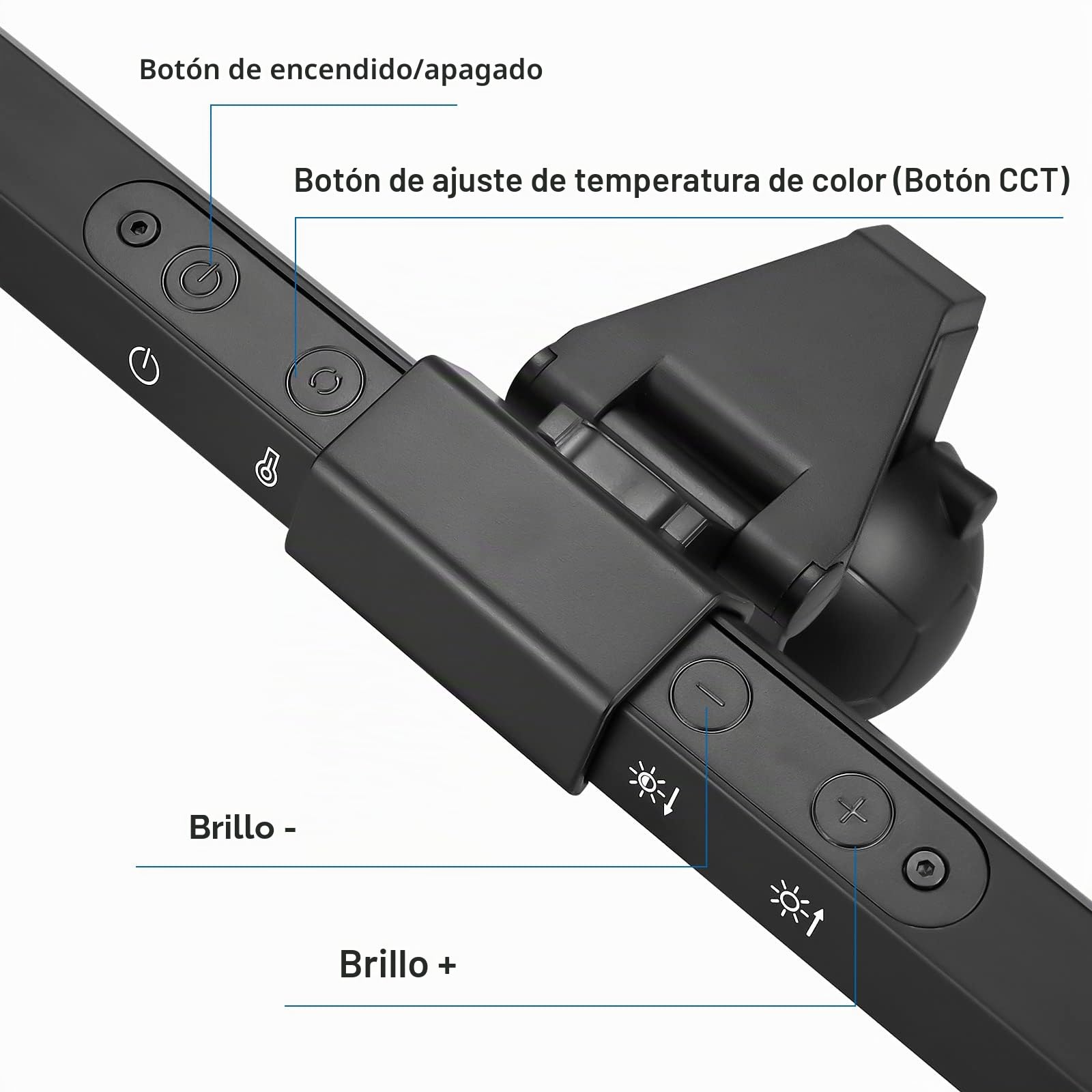 Barra de luz de monitor de computadora 40 cm USB LED lámpara de escritorio, cuidado de los ojos, sin deslumbramiento de pantalla ahorro de espacio, lámpara de oficina en casa