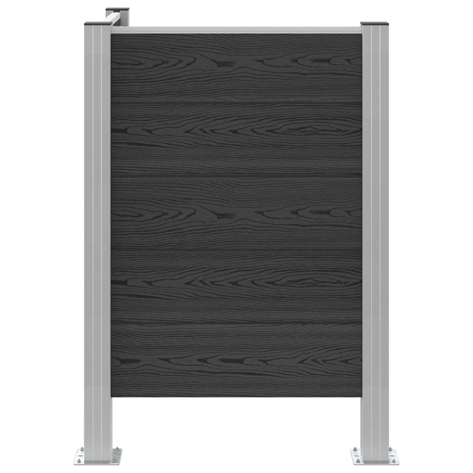 vidaXL Ogrodzenie na Kosz na Śmieci Szary 85 x 85 x 115 cm