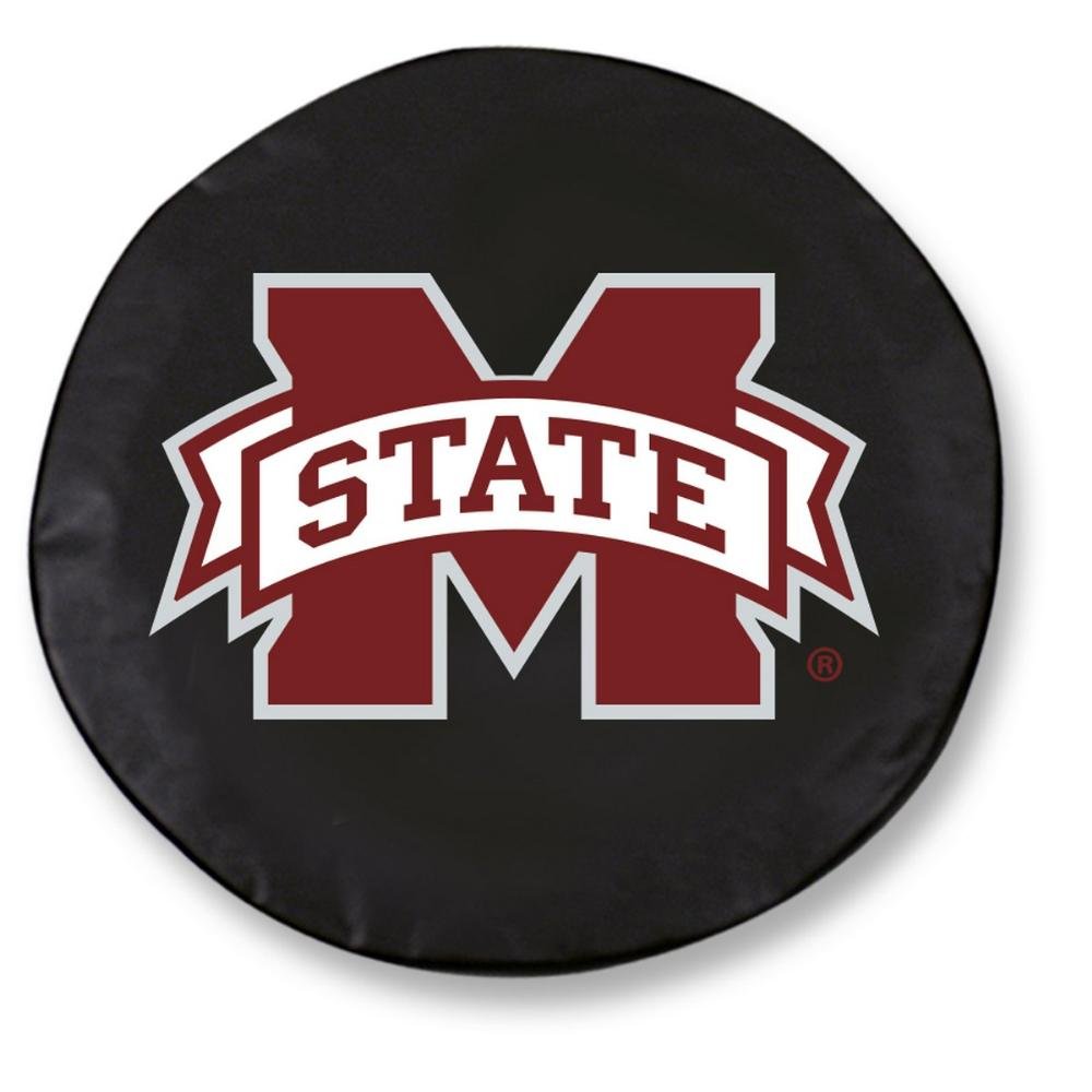 Holland Bar Stool TCLGMssStUBK-31 1/4 x 11 Mississippi State Tire Cover-Black